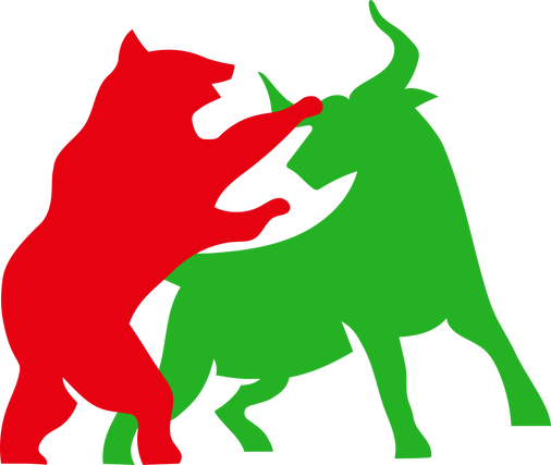 bear & bull, design elements for stock exchanges